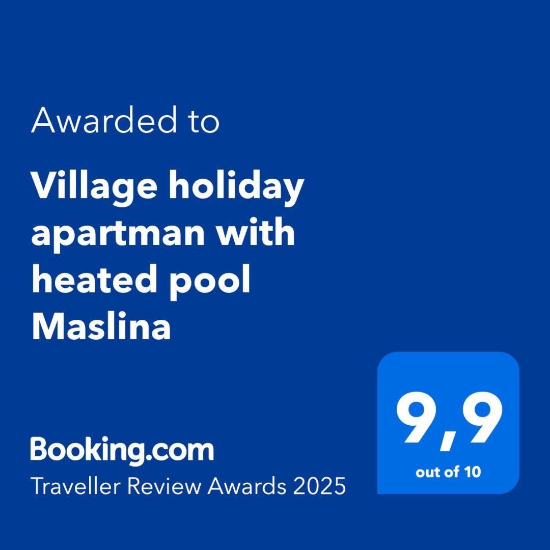 Village Holiday Apartman With Heated Pool Maslina Kostanje Εξωτερικό φωτογραφία